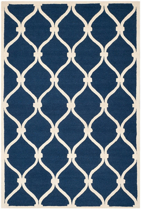 Safavieh Cambridge Cam710M Navy / Ivory Rugs.