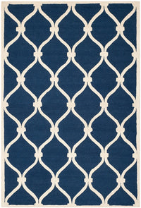 Safavieh Cambridge Cam710M Navy / Ivory Geometric Area Rug