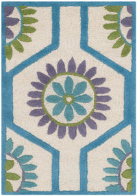 Safavieh Cambridge Cam716A Ivory / Blue Damask Area Rug