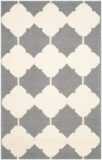 Safavieh Cambridge Cam719D Dark Grey / Ivory Geometric Area Rug