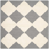 Safavieh Cambridge Cam719D Dark Grey / Ivory Geometric Area Rug