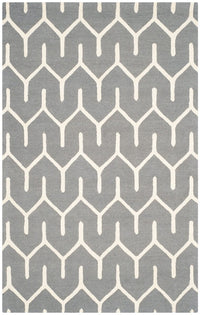 Safavieh Cambridge Cam720D Dark Grey / Ivory Geometric Area Rug