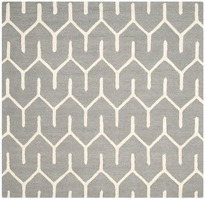 Safavieh Cambridge Cam720D Dark Grey / Ivory Geometric Area Rug