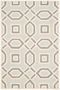 Safavieh Cambridge Cam723G Grey / Ivory Geometric Area Rug