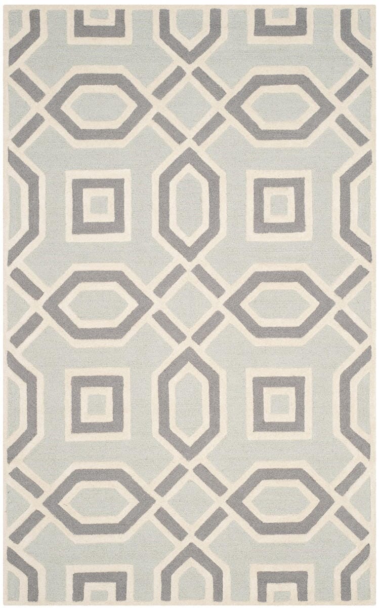 Safavieh Cambridge Cam723G Grey / Ivory Geometric Area Rug