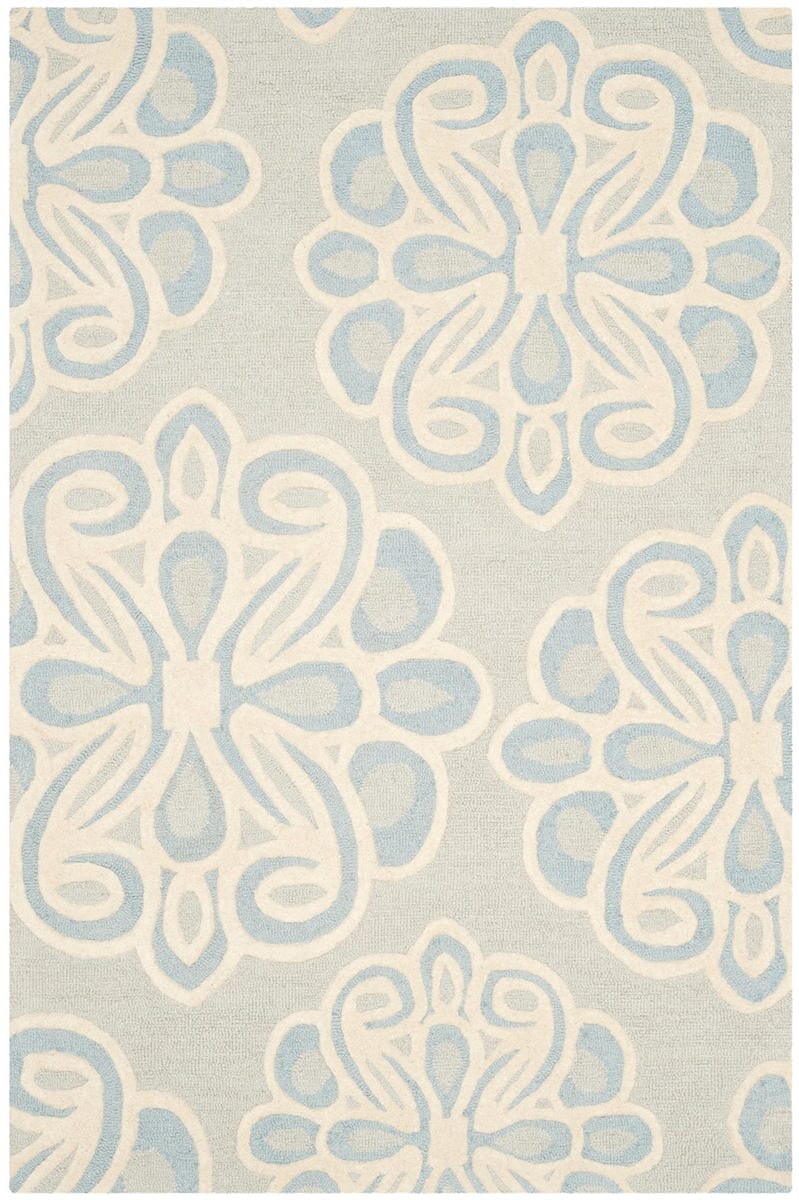 Safavieh Cambridge Cam725V Grey / Blue Floral / Country Area Rug