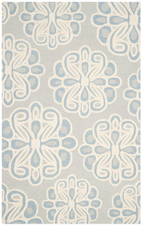 Safavieh Cambridge Cam725V Grey / Blue Floral / Country Area Rug