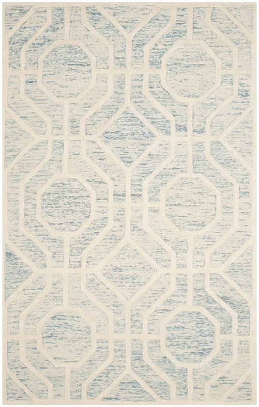 Safavieh Cambridge Cam726B Light Blue / Ivory Geometric Area Rug