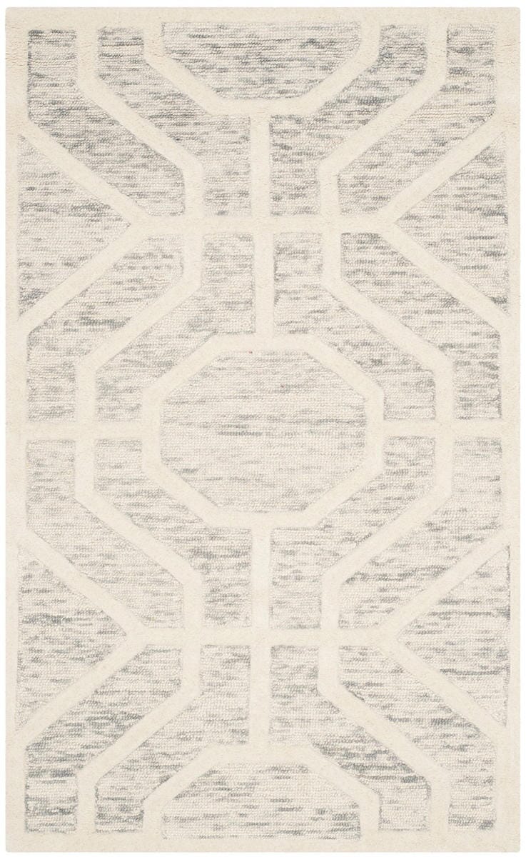 Safavieh Cambridge Cam726G Light Grey / Ivory Geometric Area Rug