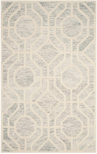 Safavieh Cambridge Cam726G Light Grey / Ivory Geometric Area Rug