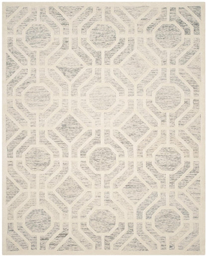 Safavieh Cambridge Cam726G Light Grey / Ivory Geometric Area Rug