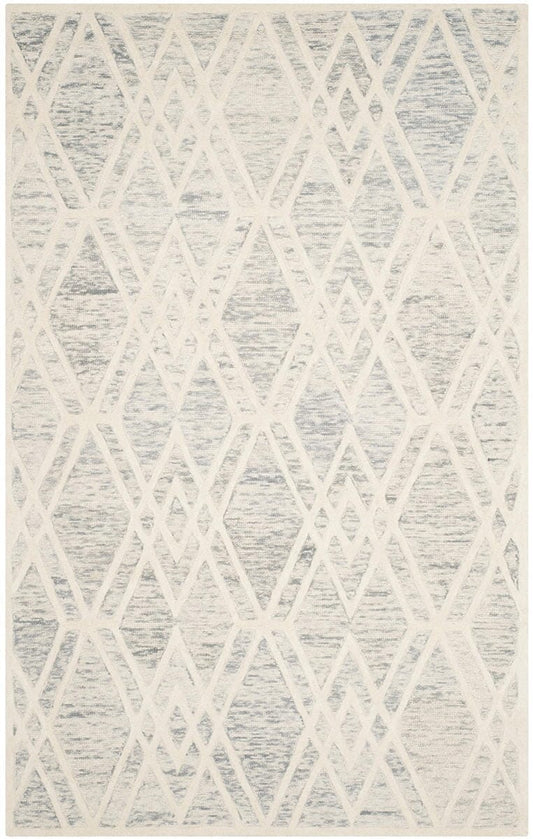 Safavieh Cambridge Cam729G Grey / Ivory Geometric Area Rug