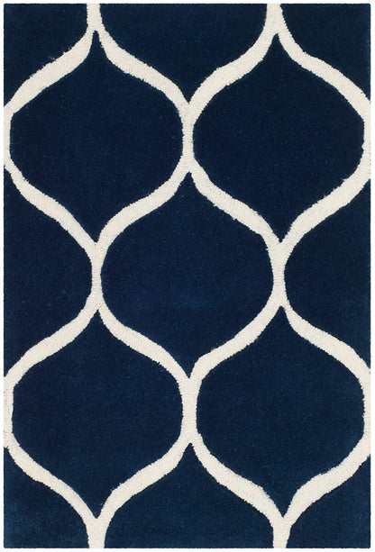 Safavieh Cambridge Cam730M Dark Blue / Ivory Geometric Area Rug