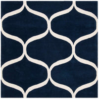 Safavieh Cambridge Cam730M Dark Blue / Ivory Geometric Area Rug