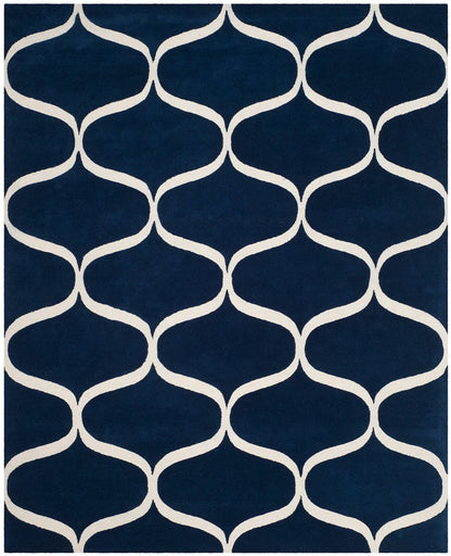 Safavieh Cambridge Cam730M Dark Blue / Ivory Geometric Area Rug