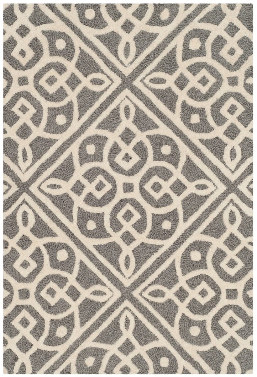 Safavieh Cambridge Cam731D Dark Grey / Ivory Geometric Area Rug