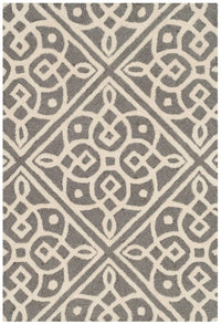 Safavieh Cambridge Cam731D Dark Grey / Ivory Geometric Area Rug