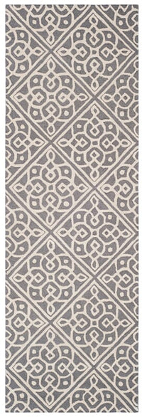 Safavieh Cambridge Cam731D Dark Grey / Ivory Geometric Area Rug