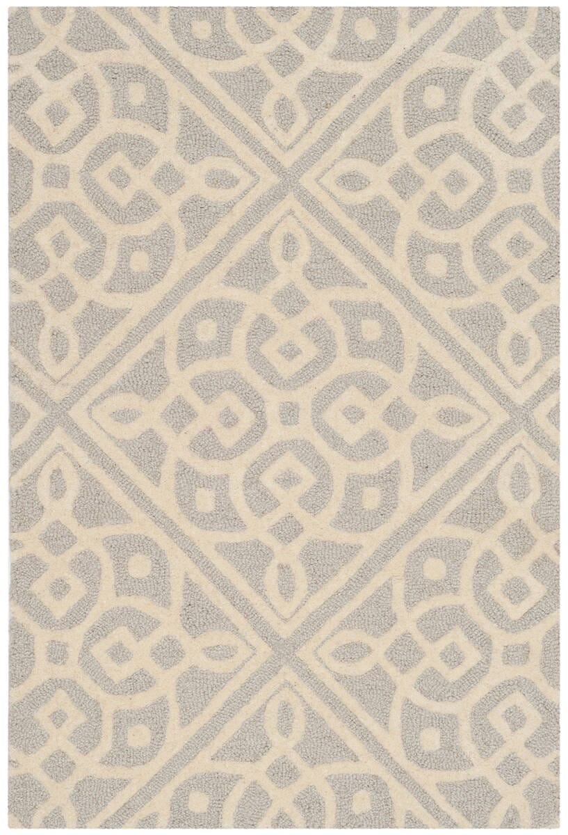 Safavieh Cambridge Cam731G Light Grey / Ivory Geometric Area Rug