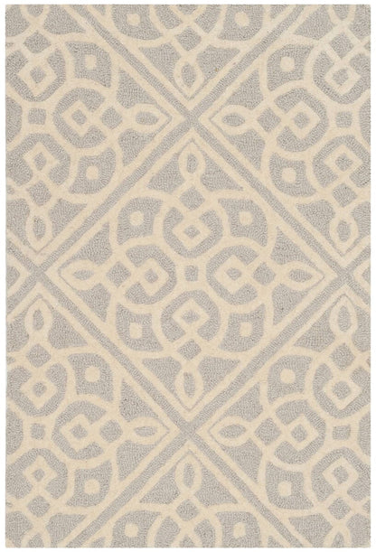 Safavieh Cambridge Cam731G Light Grey / Ivory Geometric Area Rug