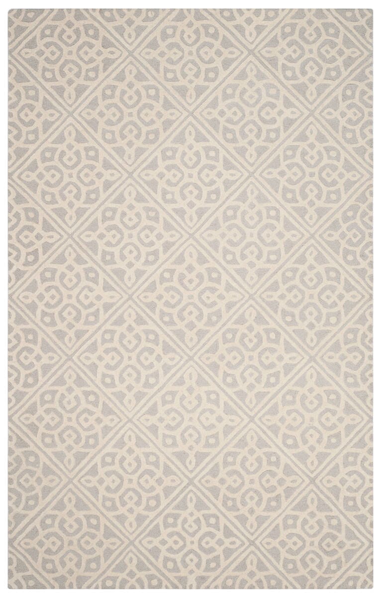 Safavieh Cambridge Cam731G Light Grey / Ivory Geometric Area Rug