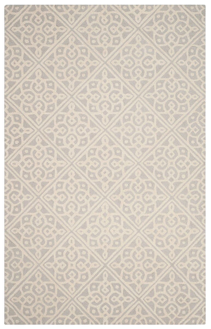 Safavieh Cambridge Cam731G Light Grey / Ivory Geometric Area Rug