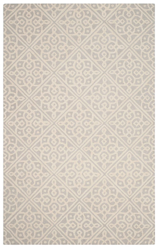 Safavieh Cambridge Cam731G Light Grey / Ivory Geometric Area Rug