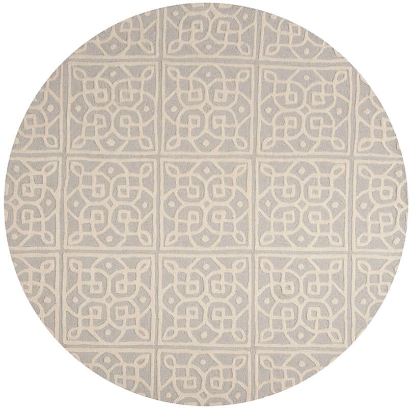 Safavieh Cambridge Cam731G Light Grey / Ivory Geometric Area Rug