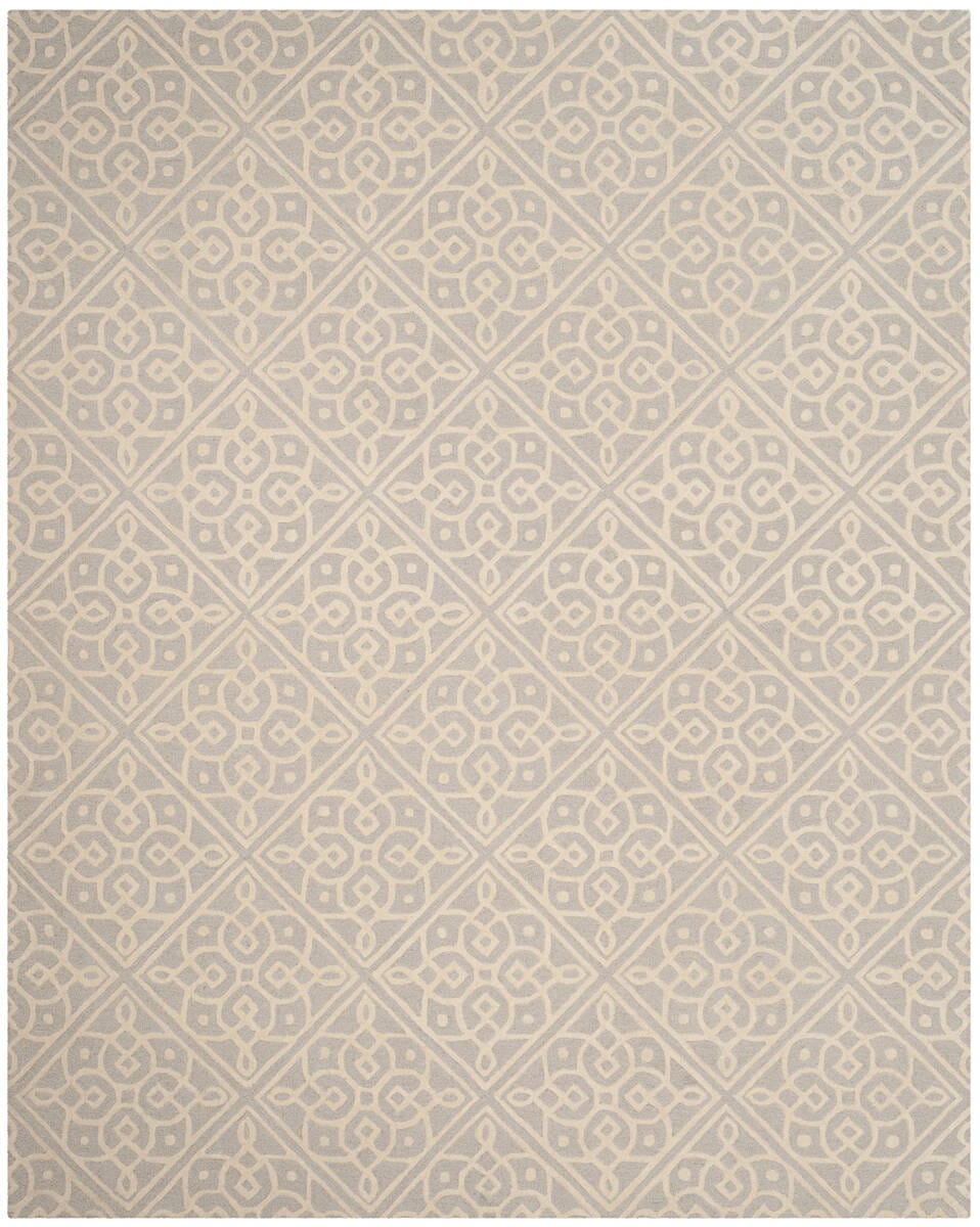 Safavieh Cambridge Cam731G Light Grey / Ivory Geometric Area Rug