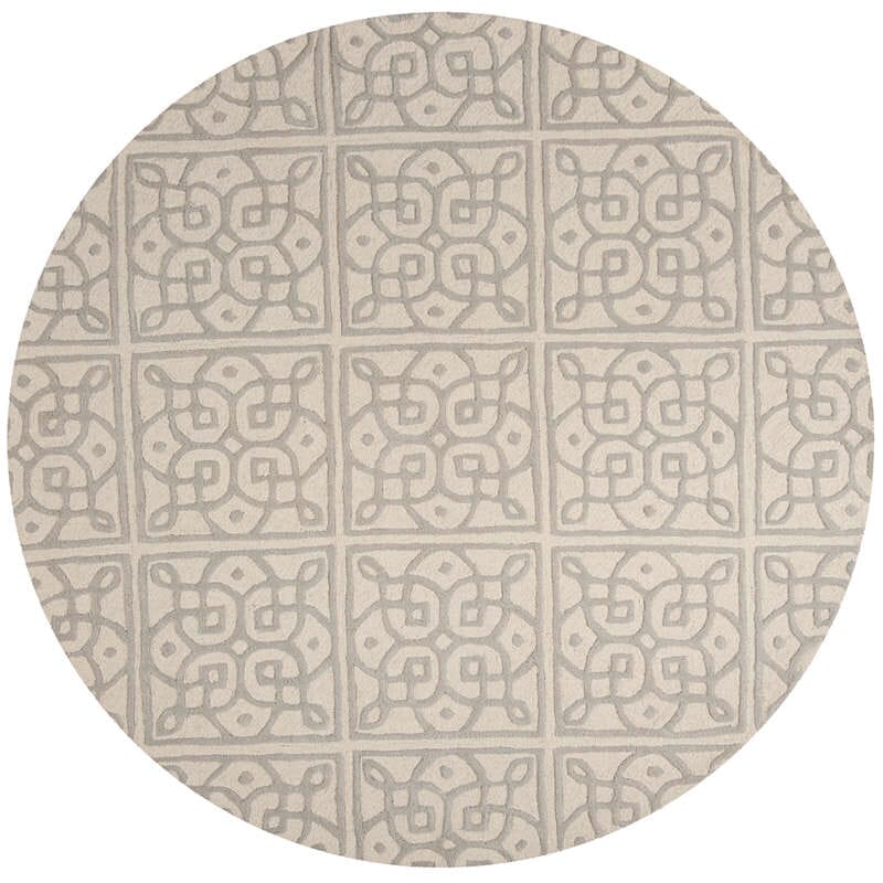 Safavieh Cambridge Cam731Q Ivory / Grey Geometric Area Rug