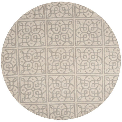 Safavieh Cambridge Cam731Q Ivory / Grey Geometric Area Rug