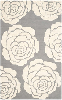 Safavieh Cambridge Cam782D Dark Grey / Ivory Floral / Country Area Rug