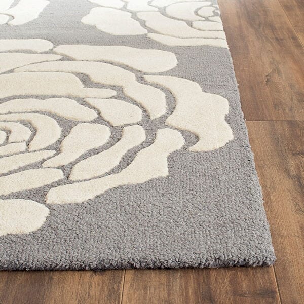 Safavieh Cambridge Cam782D Dark Grey / Ivory Floral / Country Area Rug