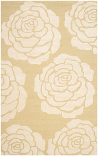 Safavieh Cambridge Cam782Q Light Gold / Ivory Floral / Country Area Rug