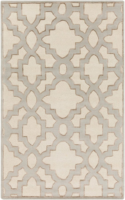 Surya Modern Classics Can-2041 Cream, Medium Gray, Tan Geometric Area Rug