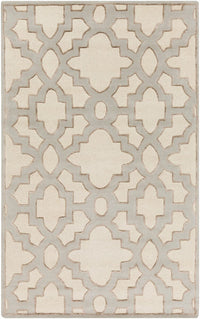 Surya Modern Classics Can-2041 Cream, Medium Gray, Tan Geometric Area Rug