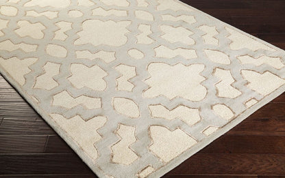 Surya Modern Classics Can-2041 Cream, Medium Gray, Tan Geometric Area Rug