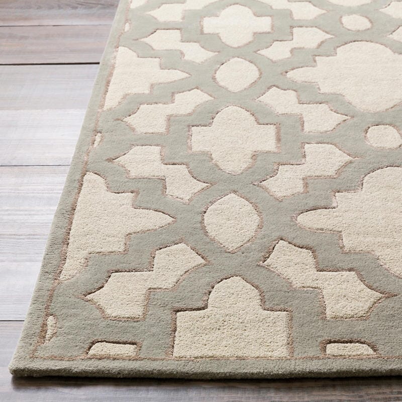 Surya Modern Classics Can-2041 Cream, Medium Gray, Tan Geometric Area Rug