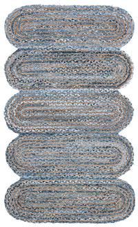 Safavieh Cape Cod Cap208L Blue / Natural Shag Area Rug