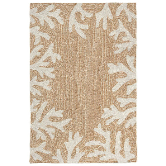 Liora Manne Capri Coral Border 1620/12 Neutral Coastal Area Rug