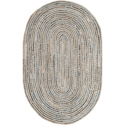 Safavieh Cape Cod Cap250A Natural / Blue Natural Fiber Area Rug