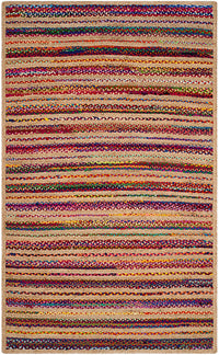 Safavieh Cape Cod Cap303A Natural / Multi Striped Area Rug