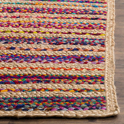 Safavieh Cape Cod Cap303A Natural / Multi Striped Area Rug