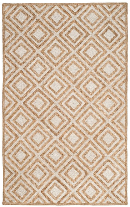 Safavieh Cape Cod Cap304A Natural / Ivory Geometric Area Rug