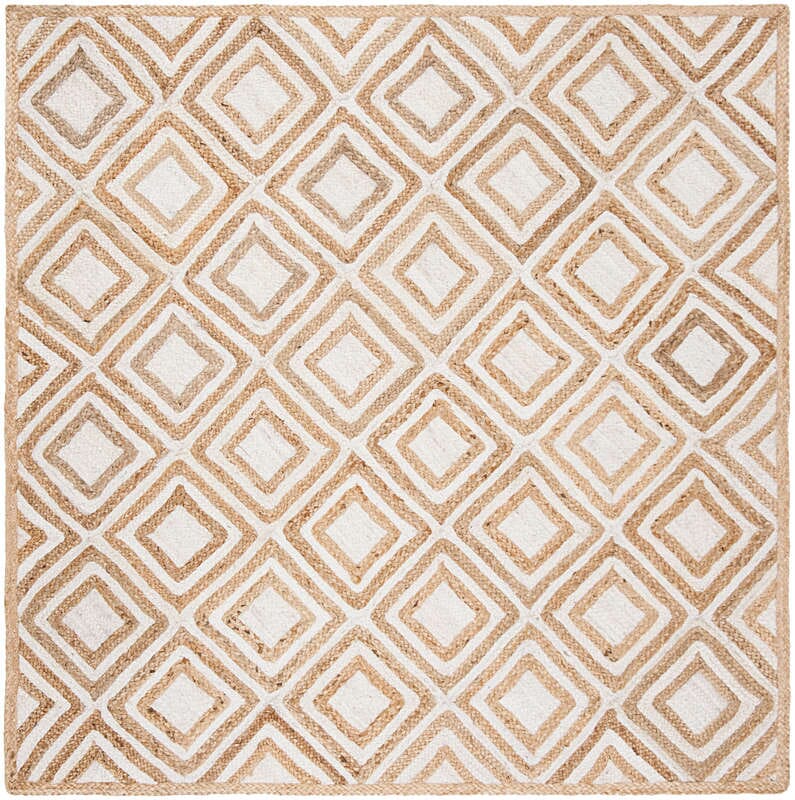 Safavieh Cape Cod Cap304A Natural / Ivory Geometric Area Rug