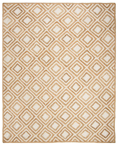 Safavieh Cape Cod Cap304A Natural / Ivory Geometric Area Rug