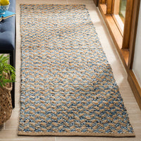 Safavieh Cape Cod Cap305M Blue / Natural Geometric Area Rug