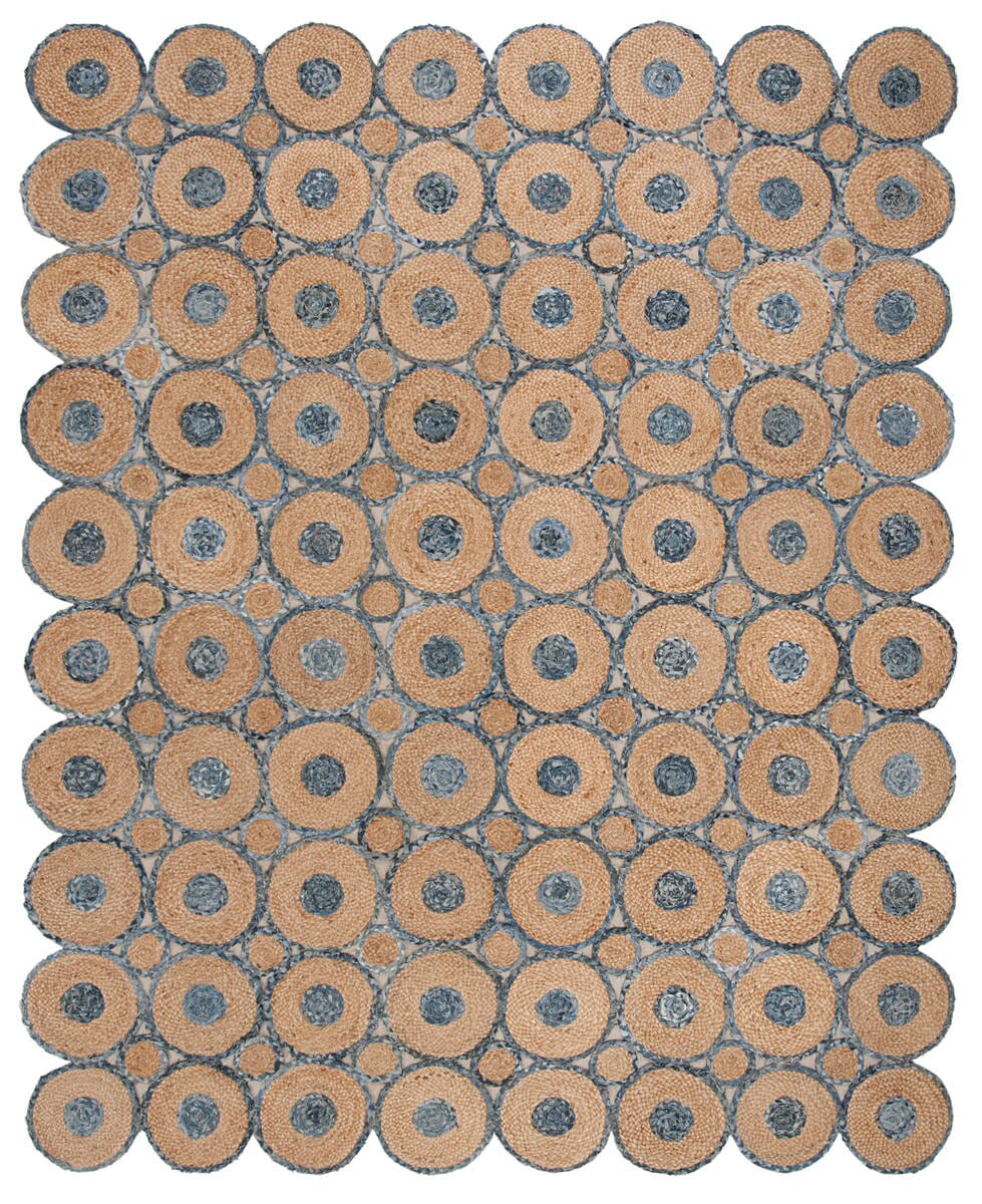 Safavieh Cape Cod Cap306M Blue / Natural Geometric Area Rug