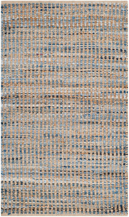 Safavieh Cape Cod Cap352A Natural / Blue Natural Fiber Area Rug