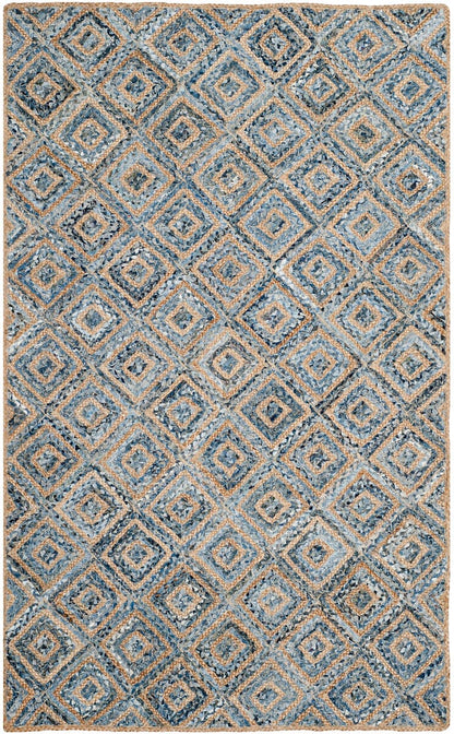 Safavieh Cape Cod Cap354A Natural / Blue Geometric Area Rug